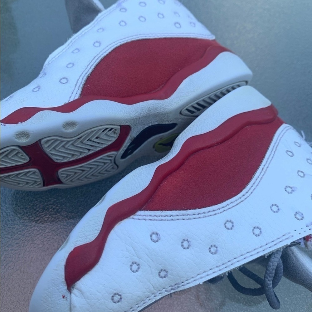 Nike Air Jordan 13 XIII Retro White Red Grey Toe Sz8C 2014 - Picture 5 of 9